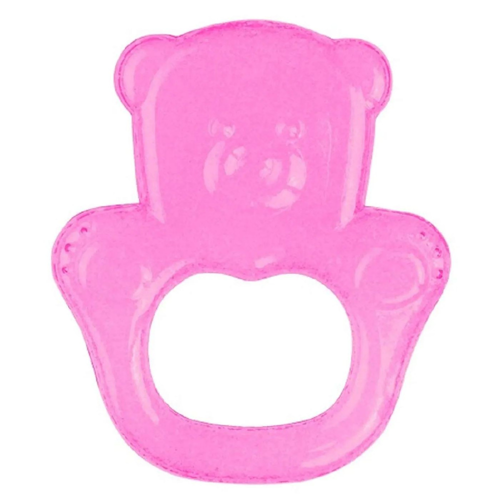 Прорезыватель Babyono гелевый охлаждающий для зубов - Арт.1013 Мишка розовый  #1