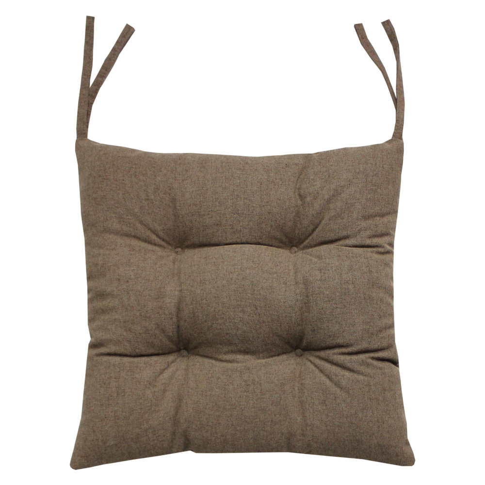 Подушка для сиденья МАТЕХ MELANGE LINE 42х42 см. Цвет светло-коричневый, арт.32-939  #1