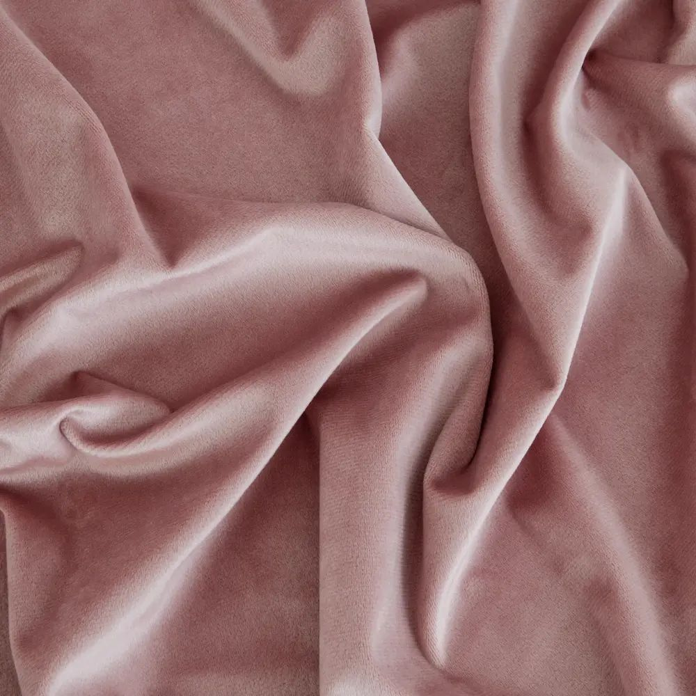 Daily by T Интерьерная ткань "Вилен" погонный метр, бархат, цвет розовый 280 см.  #1