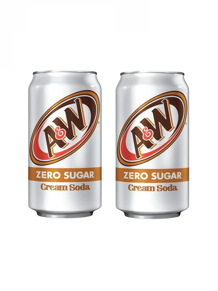 Газированный напиток A&W Cream Soda Zero Sugar, без сахара, 355 мл х 2 шт  #1