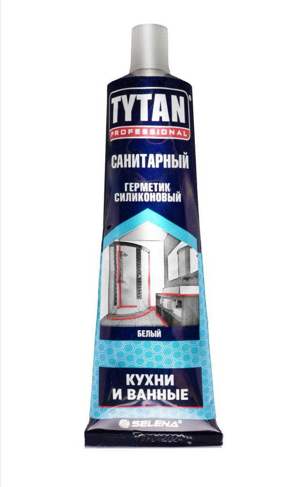 Герметик Силиконовый Tytan Professional Санитарный Белый 85 мл, 2 шт  #1