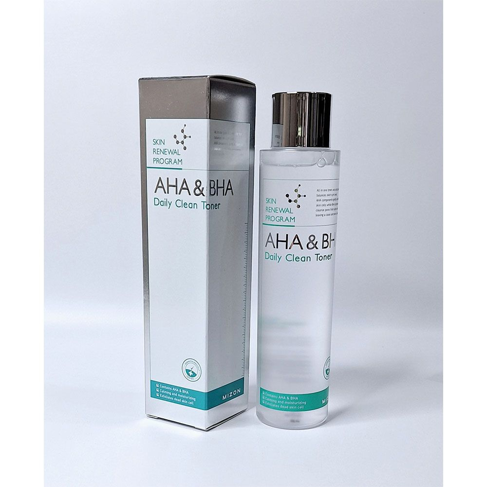 MIZON Тонер для лица очищающий Увлажнение Восстановление AHA & BHA Daily Clean Toner Корея 150мл  #1