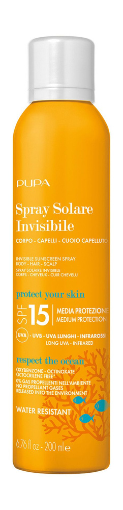 Солнцезащитный спрей для тела и волос Invisible Sunscreen Spray SPF 15, 200 мл  #1