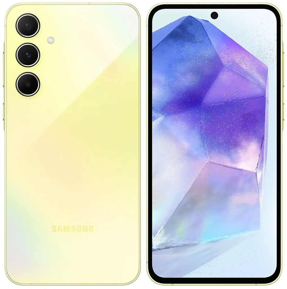 Samsung Смартфон Galaxy A55 Global 8/128 ГБ, желтый #1