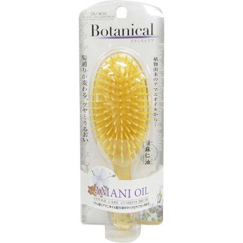 IKEMOTO Щетка для ухода за поврежденными волосами Botanical Amani Oil, с маслом льна, с антистатическим #1