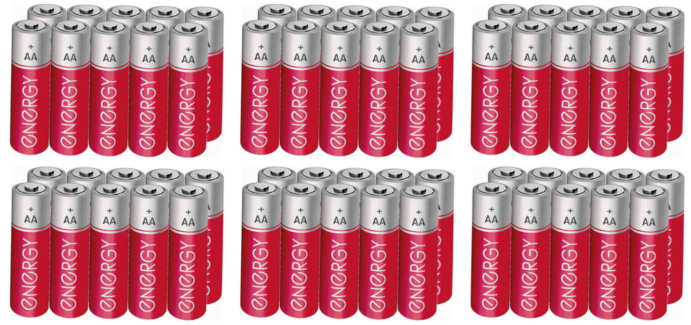 Energy Батарейка солевая R6 (AА), 10 шт, 6 уп #1