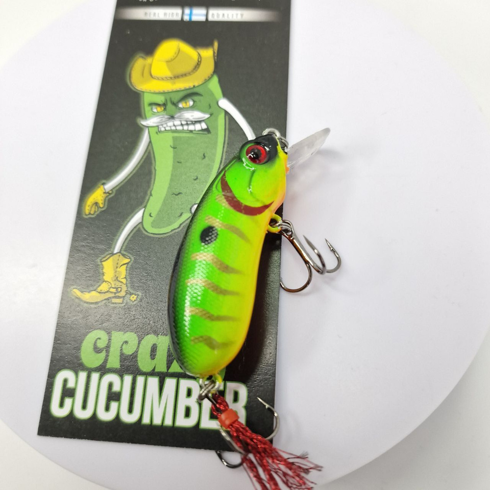 Воблер ЯжеРЫБАК CRAZY CUCUMBER, 0.01-1.5 м купить по выгодной цене в  интернет-магазине OZON (1505173984)