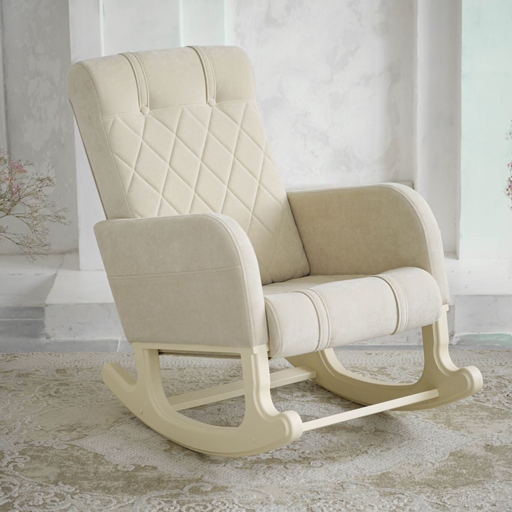 Кресло-качалка Luxe номер 4, ткань-велюр, 63х100х93 см #1