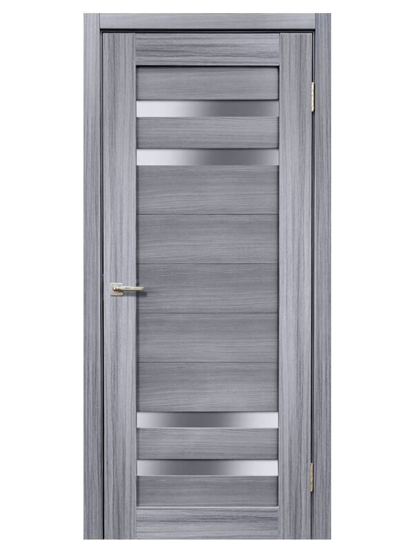 Дверное полотно Мастер 636 600х2000мм сандал серый со стеклом  #1