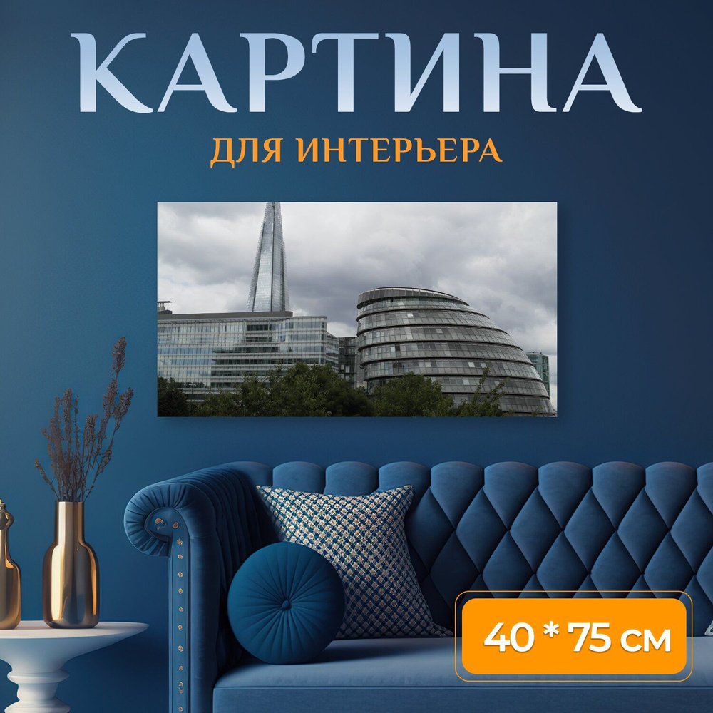 LotsPrints Картина "Лондон, город, туризм 74", 75  х 40 см #1