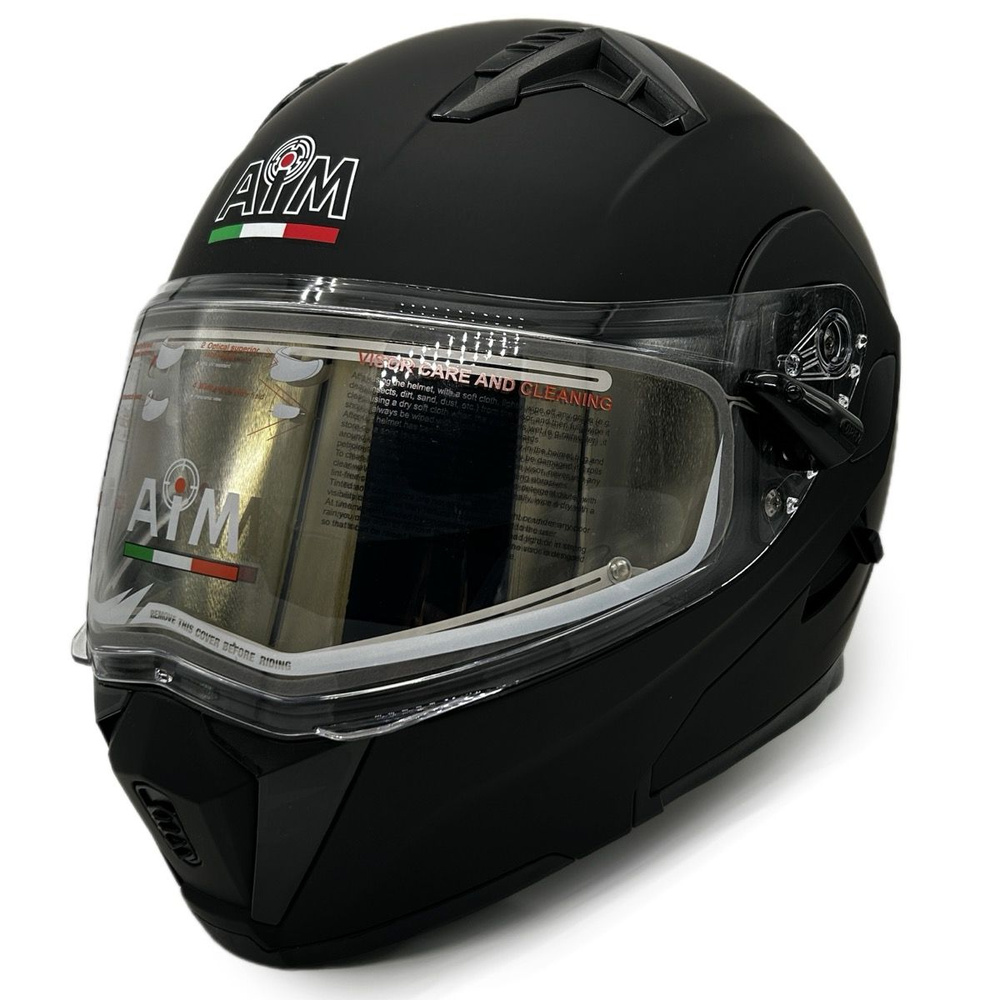 Шлем для снегохода AIM JK906 BLACK MATT (ЭП) #1