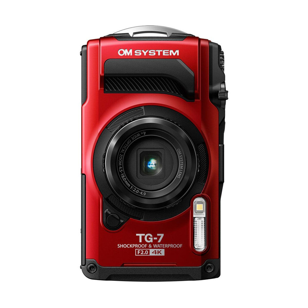 Olympus Компактный фотоаппарат Tough TG-7, красный #1
