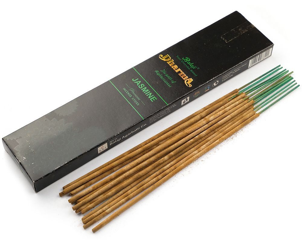 Dharma JASMINE Premium Incense Sticks, Balaji (Дхарма ЖАСМИН премиальные благовония, Баладжи), уп. 15 #1