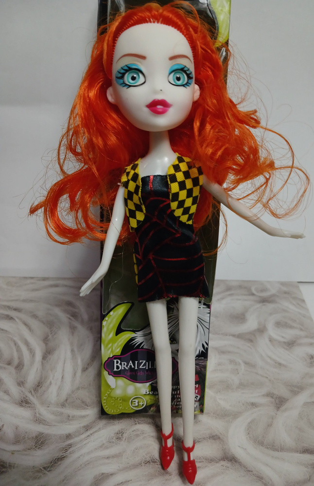 Кукла ,,Бразилиас, с рыжими волосами в жилетке, 24 см. #1