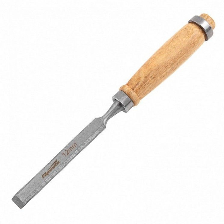 Стамеска прямая Sparta 12мм деревянная ручка #1