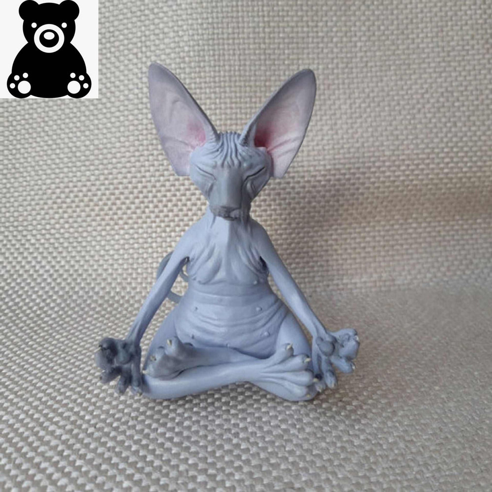 Статуэтка "медитирующий кот";25CM #1