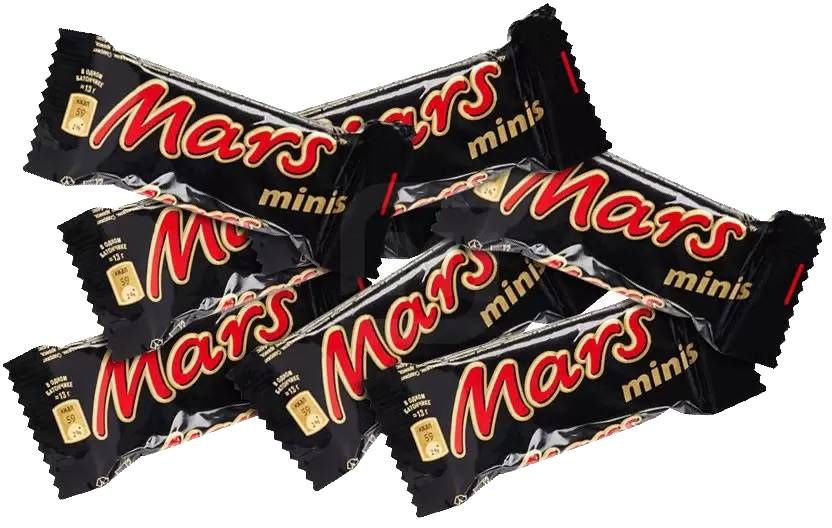 Конфеты шоколадные, с карамелью и нугой, батончик Марс Minis, 500 гр.  #1