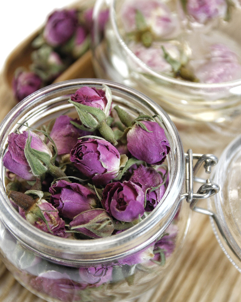 Чайный напиток Роза розовая 50 гр - цветы сухие, бутоны, цельные, цветочный чай, россыпь  #1