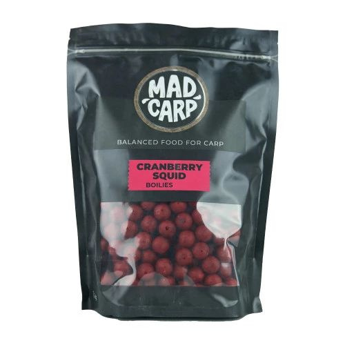 Бойлы тонущие MAD CARP BAITS 15мм CRANBERRY SQUID (Клюква и кальмар) 1 кг.  #1