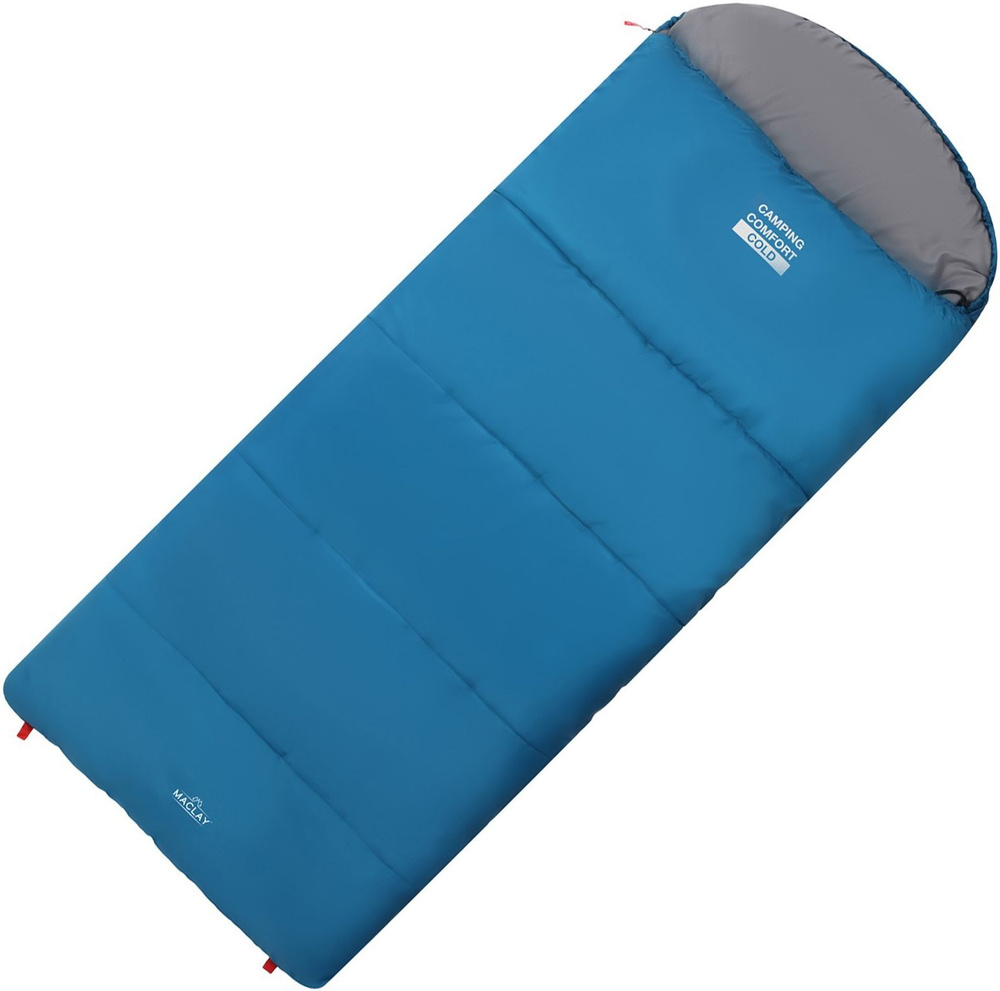 Спальный мешок Maclay camping comfort cold с карманом и подголовником, 4-слойный, правый, 220х90 см, #1