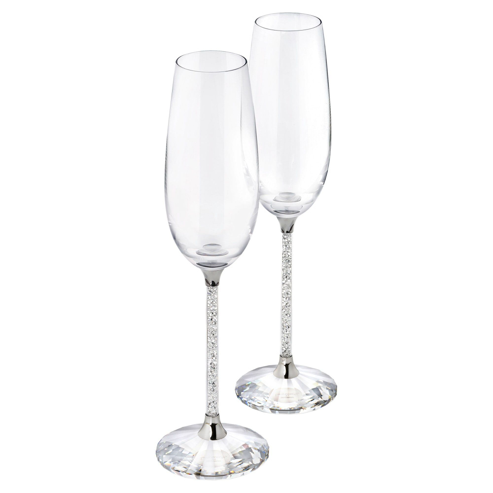 Набор бокалов для шампанского SWAROVSKI Crystalline 200 мл, 2 шт. #1