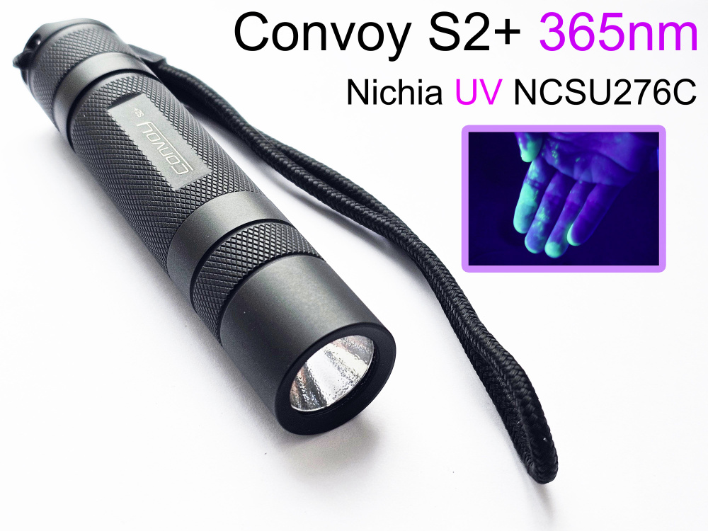 Ультрафиолетовые фонарики 365nm Convoy S2+ Nichia без аккум #1