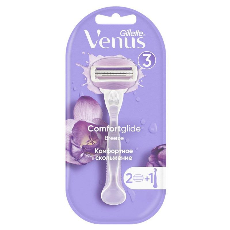 Бритва Gillette VENUS (Жиллет Винес) "Breeze" с 2 сменными кассетами, для женщин ()  #1