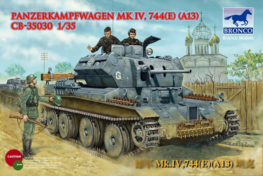 Сборная модель танка Bronco Models Panzerkampfwagen Mk IV, 744(E) (A13), масштаб 1/35  #1