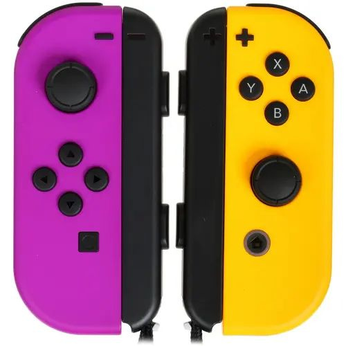 Nintendo Геймпад Игровой контроллер Nintendo Joy-Con Pair фиолетовый+оранжевый, Bluetooth, Проводной, #1