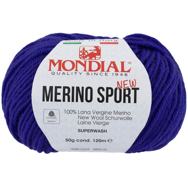 Пряжа Merino Sport new Mondial - 1 моток (120 м, 50 гр), цвет 615 #1