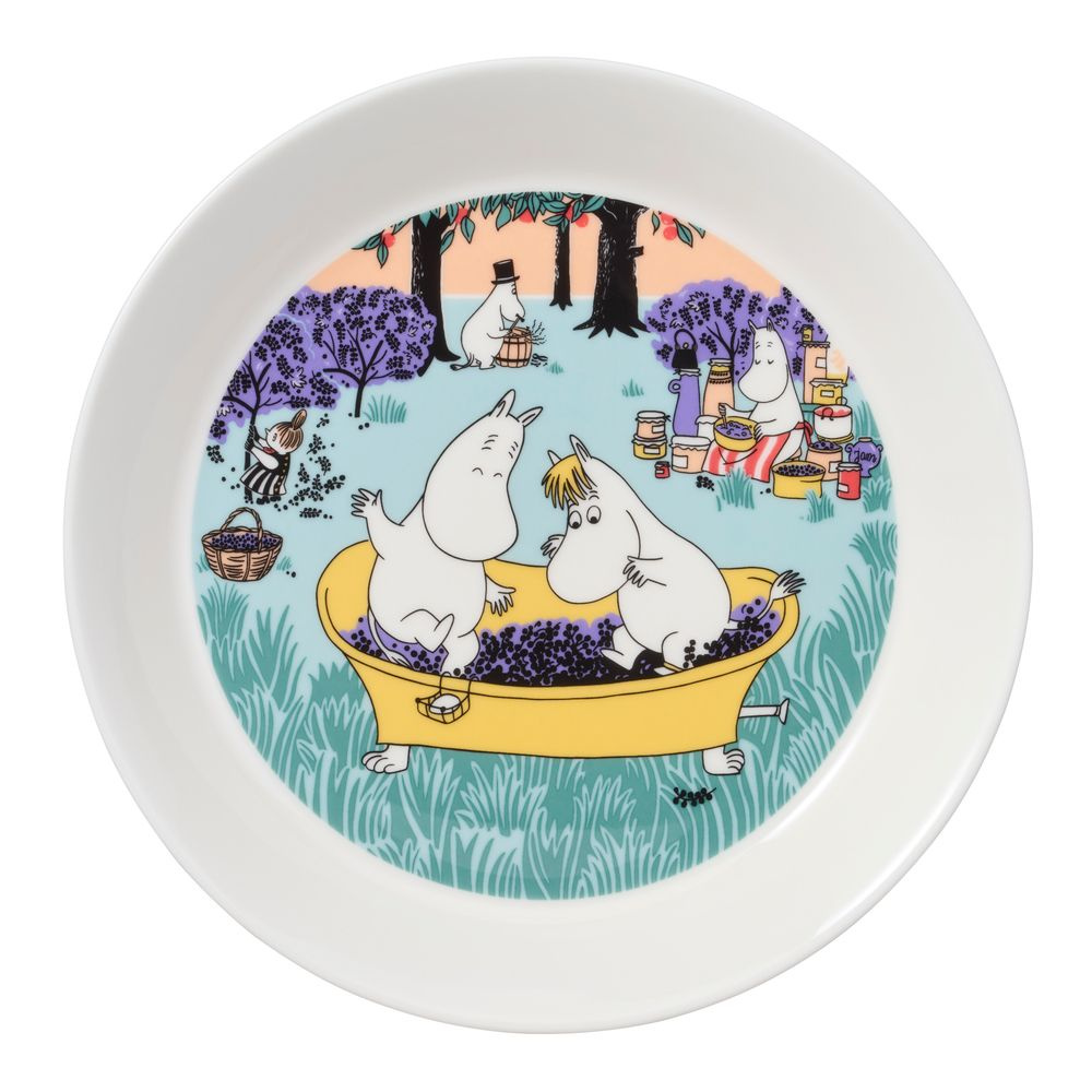 Тарелка Arabia Finland Moomin "Ягодный сезон", фарфор, 19 см. #1