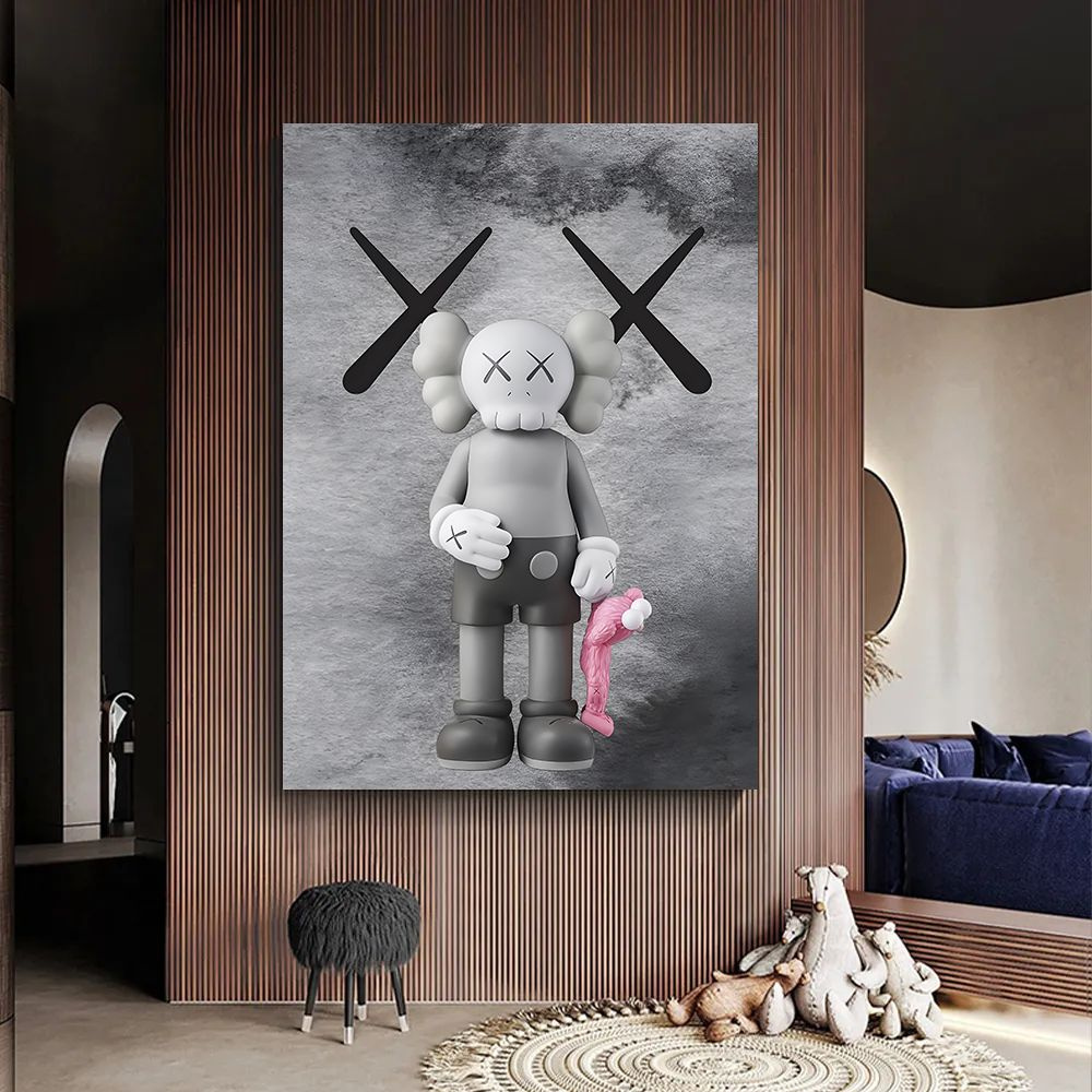 Картина kaws, картина на стену, 40х60 #1