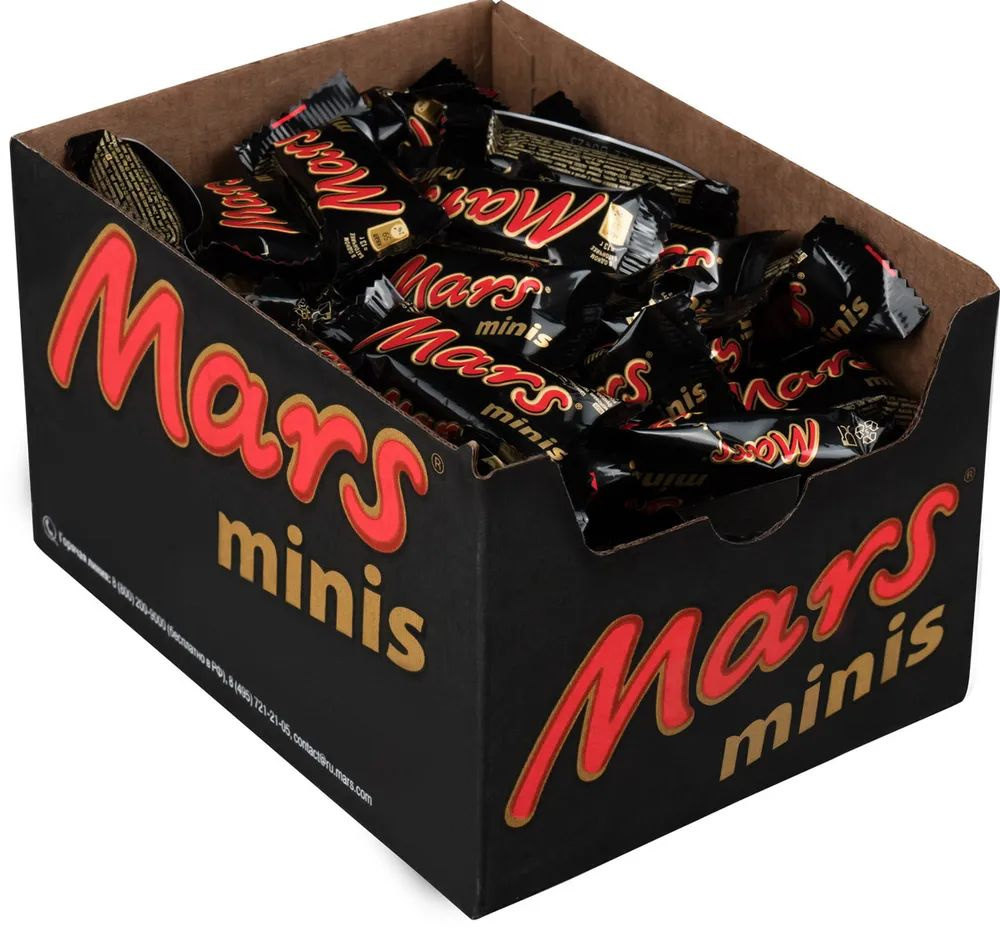 Конфеты шоколадные батончики Mars Minis, 1 кг / Шоколад, нуга, карамель  #1