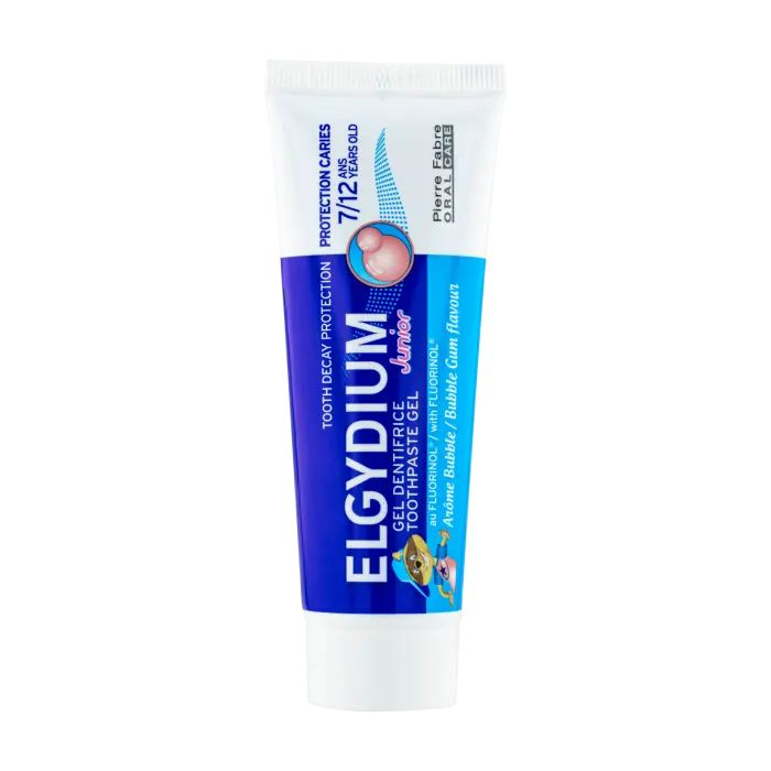 Эльгидиум Зубная паста-гель со вкусом бабл гам для детей от 7 до 12 лет  #1