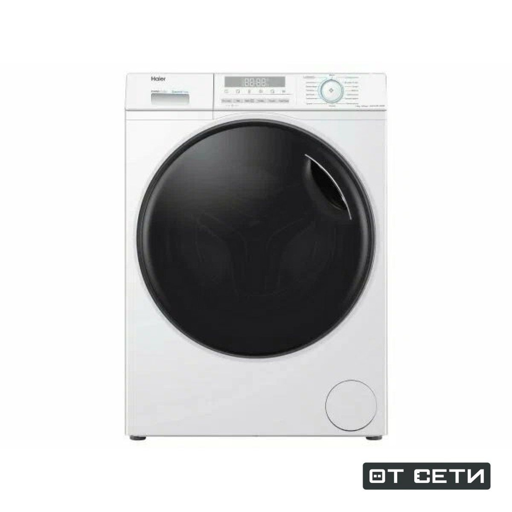 Стиральная машина с сушкой Haier HWD70-BP14929B, 7кг, Узкая, Белая  #1