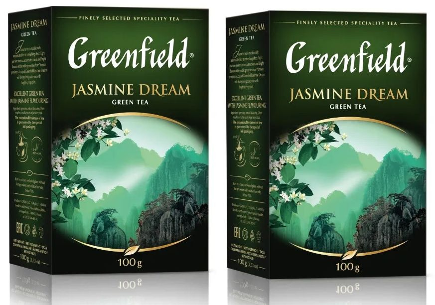 Чай зеленый Greenfield Jasmine Dream листовой 100 гр - 2 штуки #1