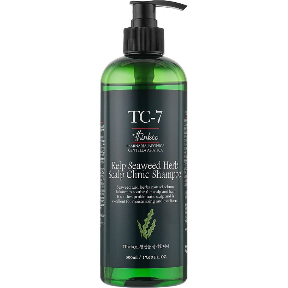 THINKCO Шампунь с экстрактом морских водорослей Tc-7 Kelp Seaweed Herb Scalp Clinic Shampoo  #1