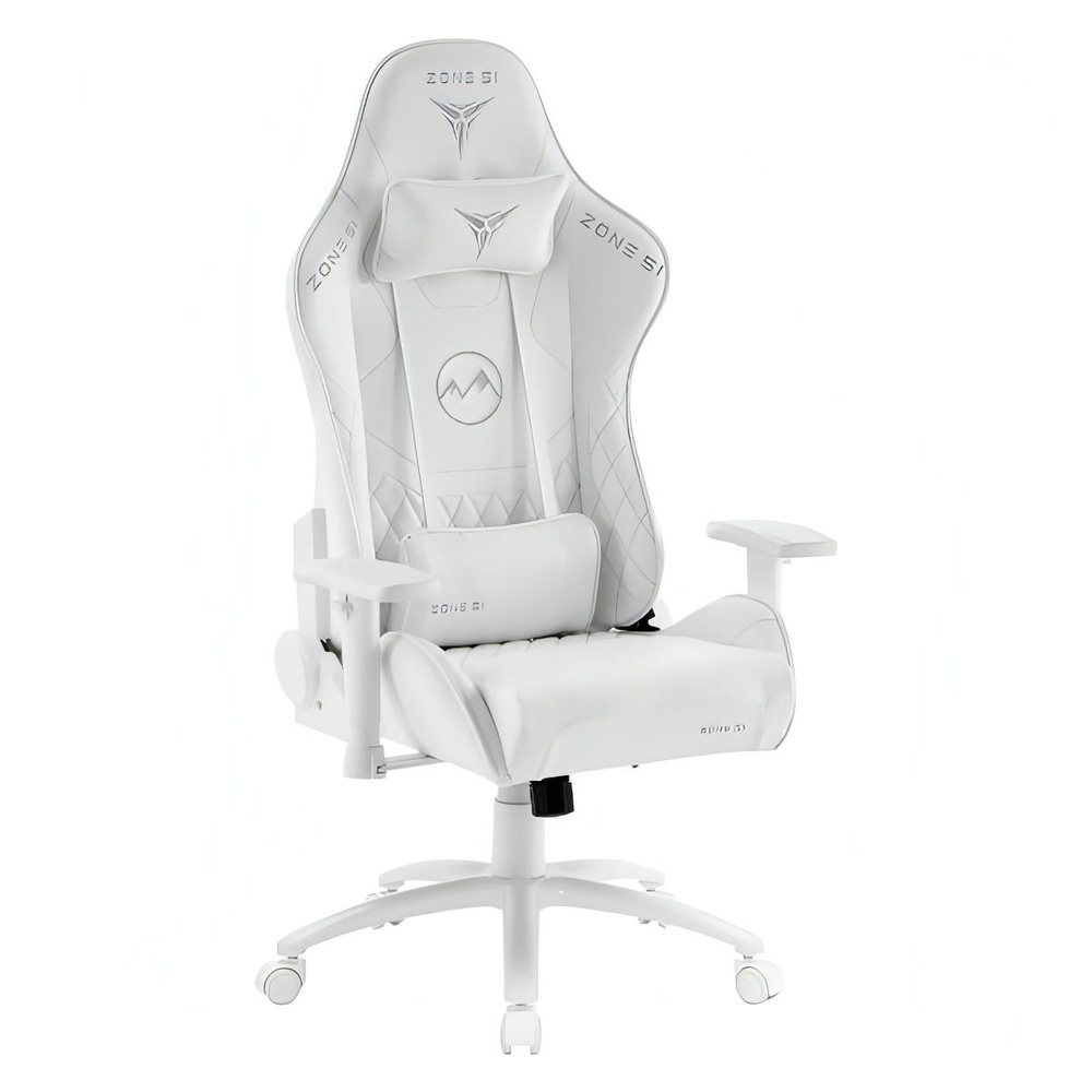 Кресло компьютерное игровое ZONE 51 FROST белое #1
