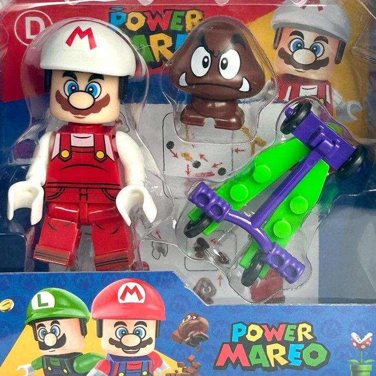 2D Конструктор minifigures Super Mario, фигурка Супер Марио 8 см. #1