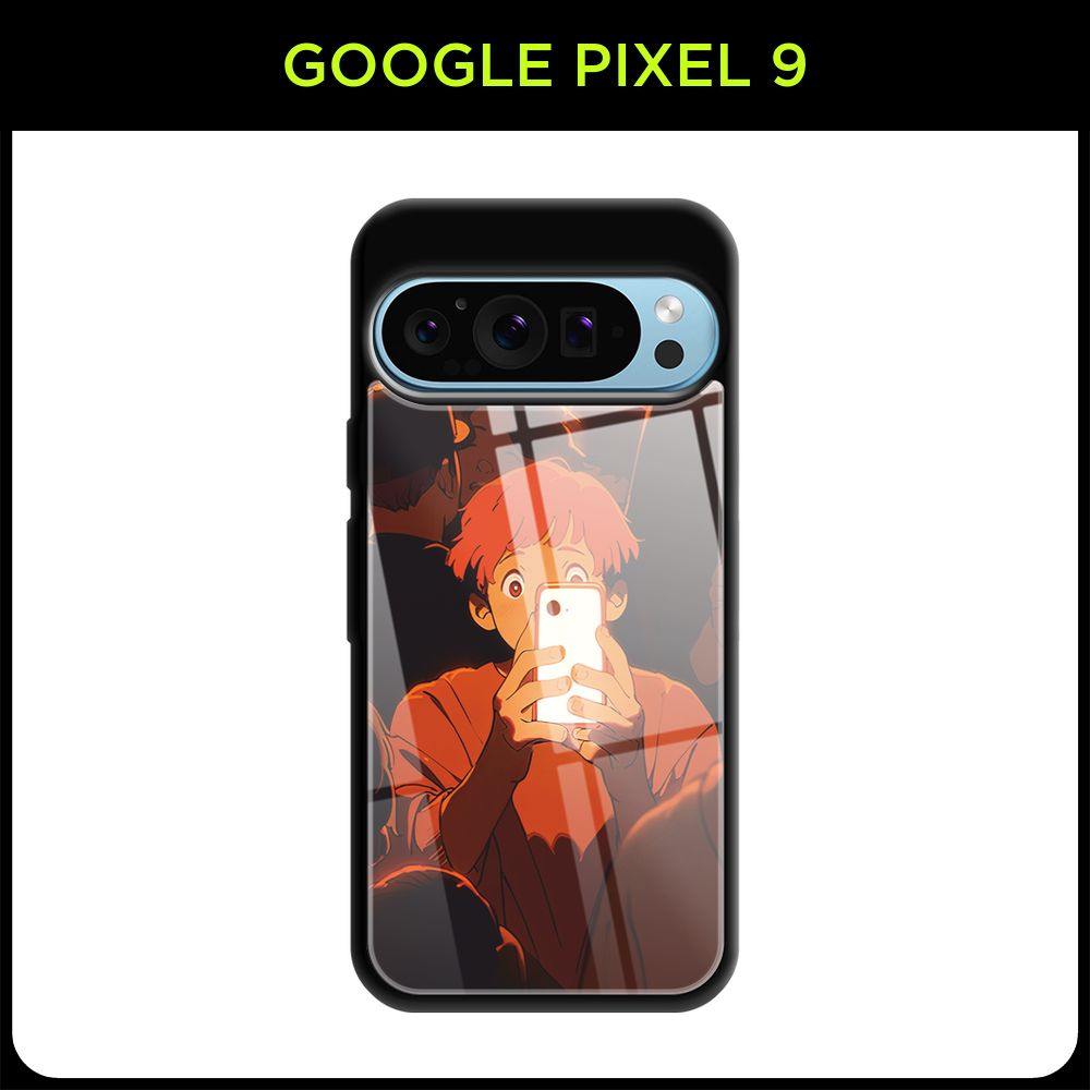 Стеклянный чехол на Google Pixel 9 / Гугл Пиксель 9 с принтом аниме "Тот самый"  #1