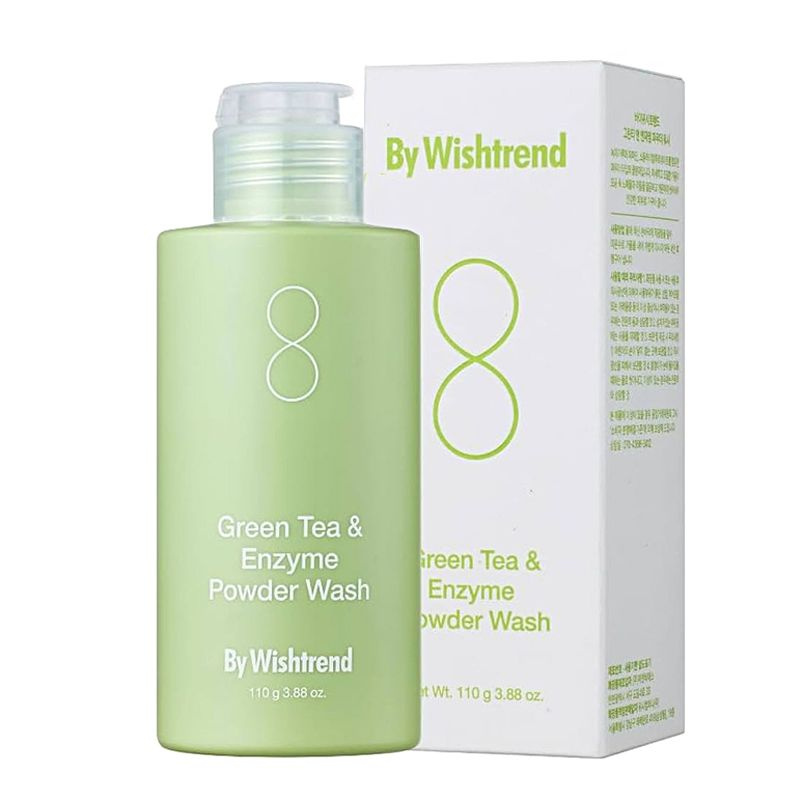 BY WISHTREND Пудра энзимная с зелёным чаем Green Tea and Enzyme Powder Wash, 110г  #1