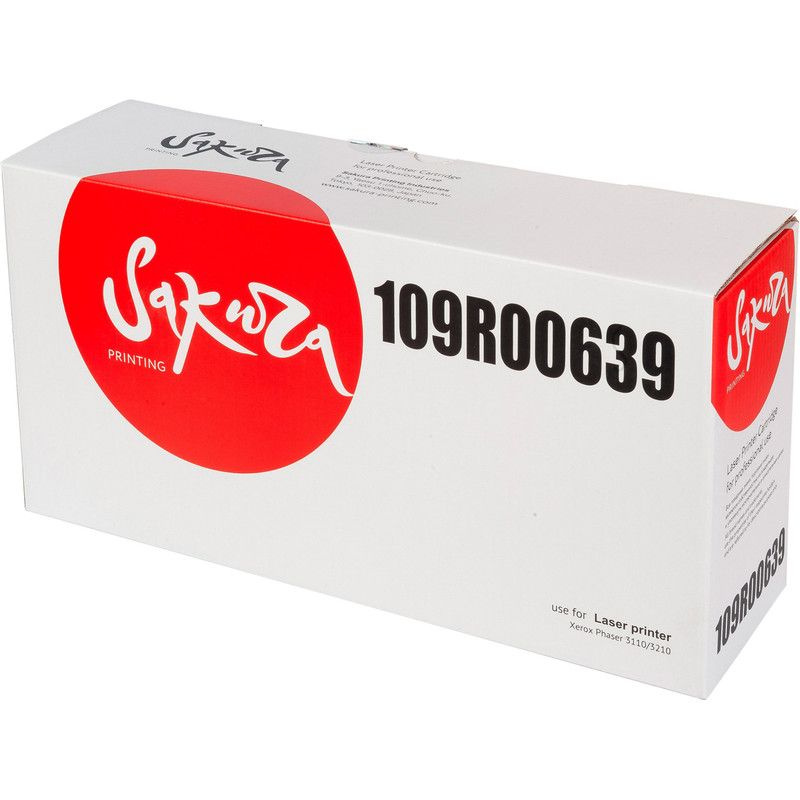 Картридж Sakura 109R00639 для XEROX Phaser3110/Phaser3210, черный, 3000 к. #1
