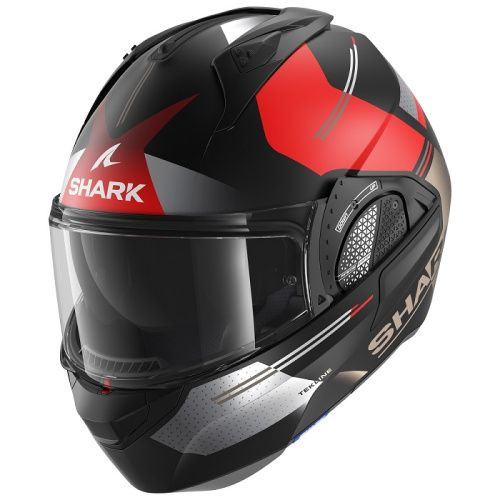 SHARK Шлем EVO GT TEKLINE MAT Black/Chrome/Red XL #1