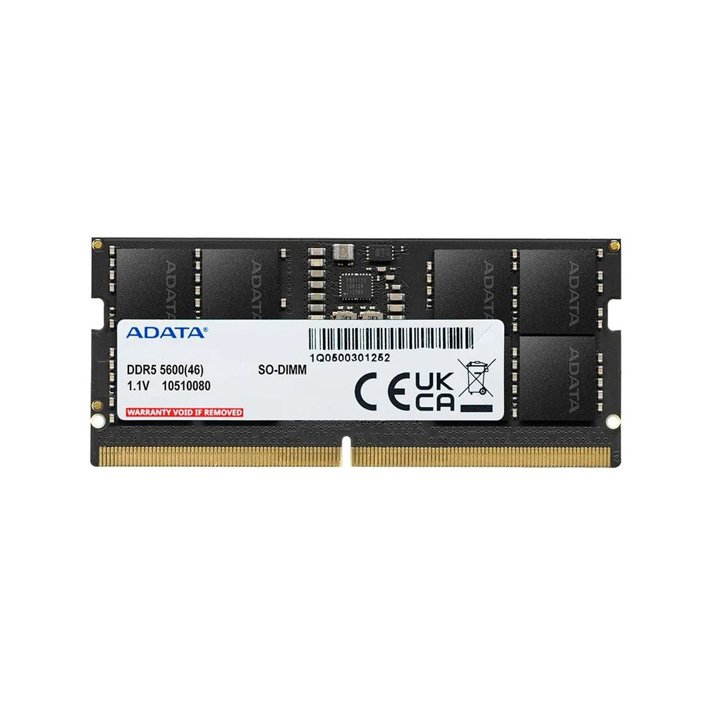 ADATA Оперативная память Модуль памяти для ноутбука ADATA AD5S56008G-S DDR5 8GB 1x (Модуль памяти для #1