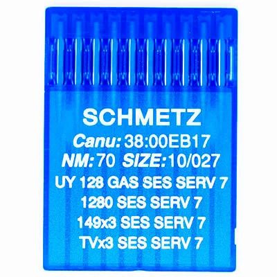 Иглы промышленные Schmetz UY 128 GAS SES SERV7 №70, для плоскошовных машин, 10 шт.  #1