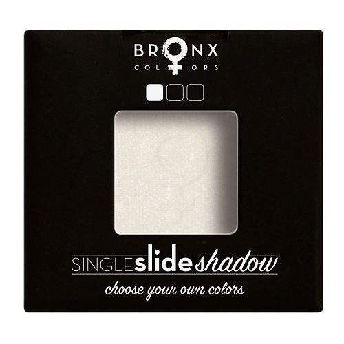 BRONX COLORS Тени для век Single Slide Shadow, FROST, 2 г #1