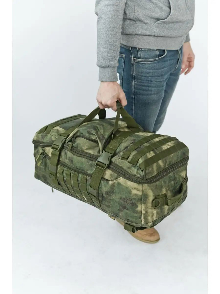 Тактический рюкзак военная сумка фельдшера войсковая медецинская 60 литров мох  #1