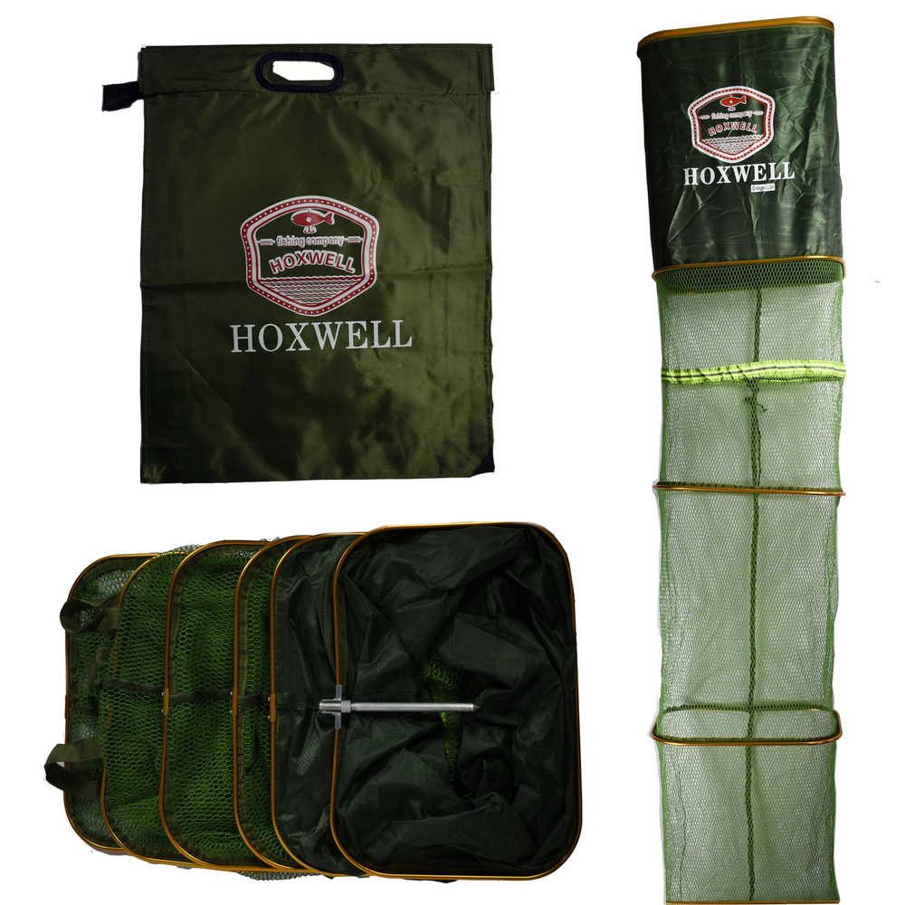 Садок рыболовный Hoxwell, прямоугольный, прорезиненная сетка, 200x40x30см  #1
