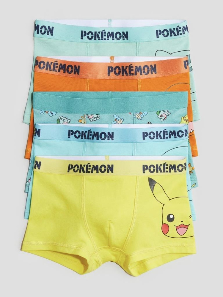 Комплект трусов боксеры H&M Pokemon, 5 шт #1