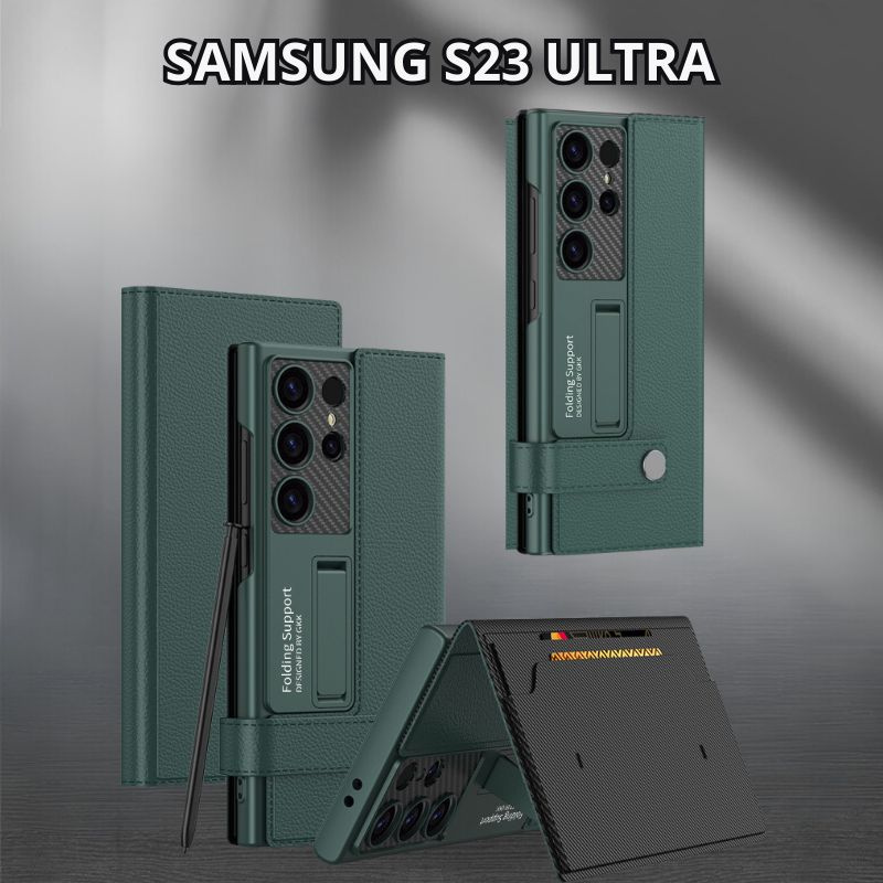 Чехол на Samsung S23 Ultra книжка Самсунг S23 Ультра зеленый #1